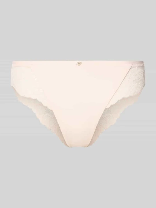 Zdjęcie produktu Figi z obszyciem koronką model „BRIEF_BLOSSOM” Boss Jasnoróżowy