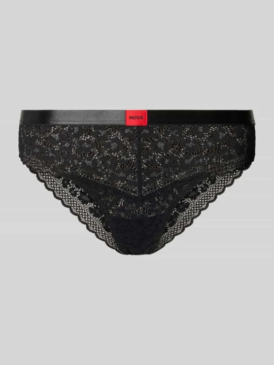 Zdjęcie produktu Figi z obszyciem koronką model 'SAVANA BRIEF' Hugo Czarny