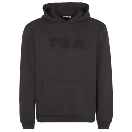 Zdjęcie produktu Fila Bischkek Hoody FAM0277-80001, Męskie, Czarne, bluzy, bawełna, rozmiar: L