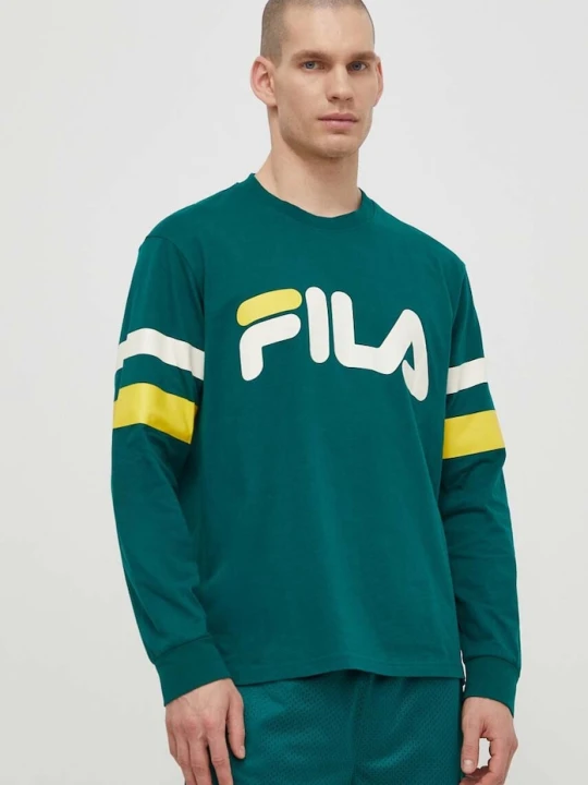 Zdjęcie produktu Fila longsleeve bawełniany Luohe zielony