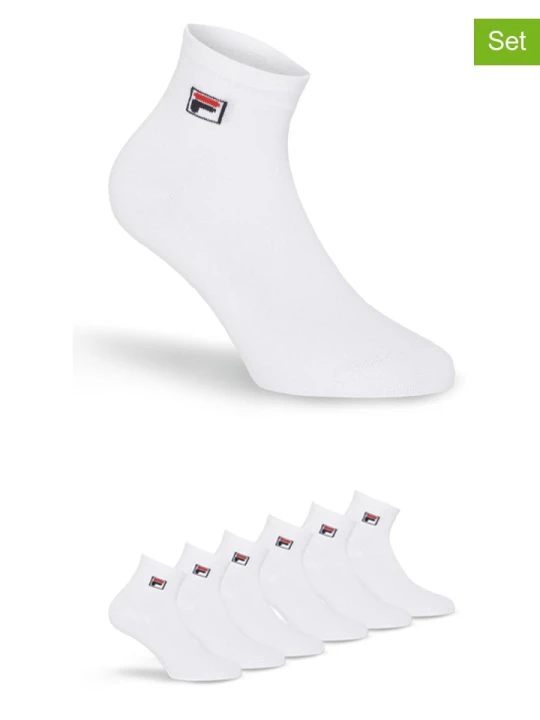 Zdjęcie produktu Fila Skarpety (6 par) w kolorze białym rozmiar: 39-42