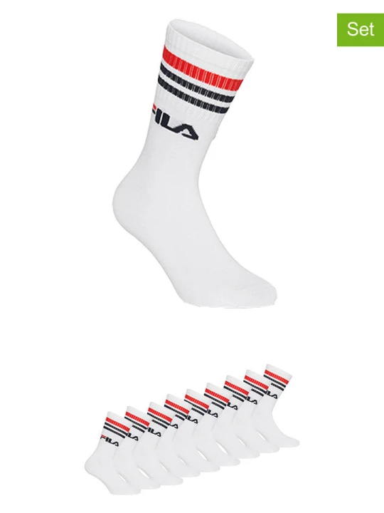 Zdjęcie produktu Fila Skarpety (9 par) w kolorze białym rozmiar: 35-38