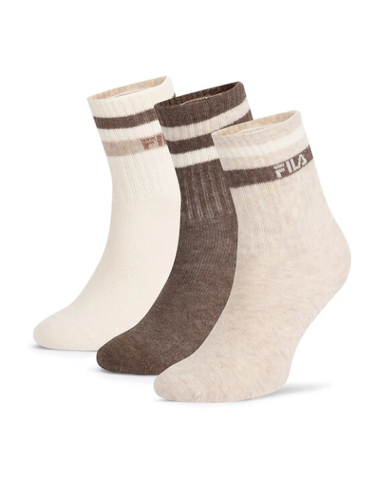 Zdjęcie produktu Fila Skarpety krótkie F8207-AW24 (3-pack) Écru Kremowy