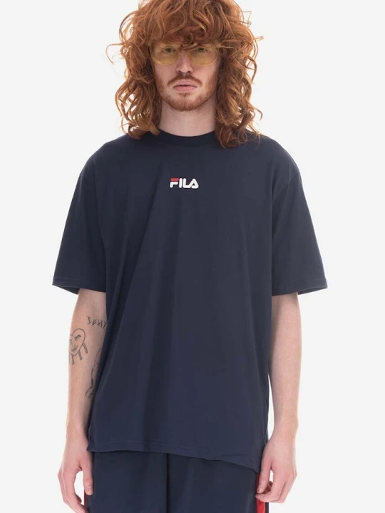Zdjęcie produktu Fila t-shirt bawełniany Bender granatowy