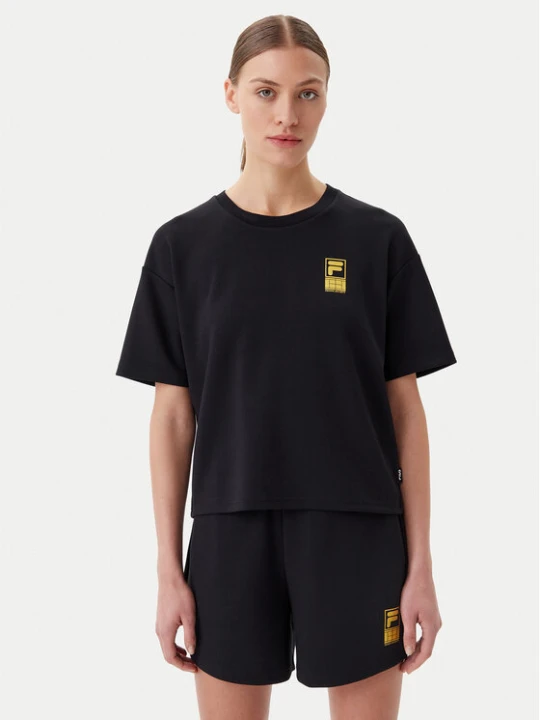 Zdjęcie produktu Fila T-Shirt Lisakovsk FAW1044 Czarny Loose Fit