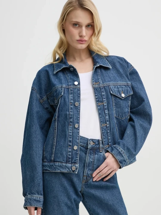 Zdjęcie produktu Filippa K kurtka jeansowa granatowy