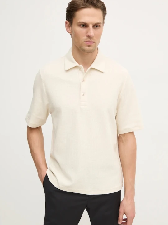 Zdjęcie produktu Filippa K polo bawełniane beżowy