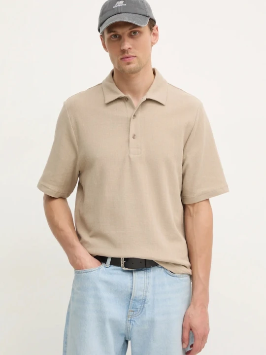 Zdjęcie produktu Filippa K polo bawełniane beżowy
