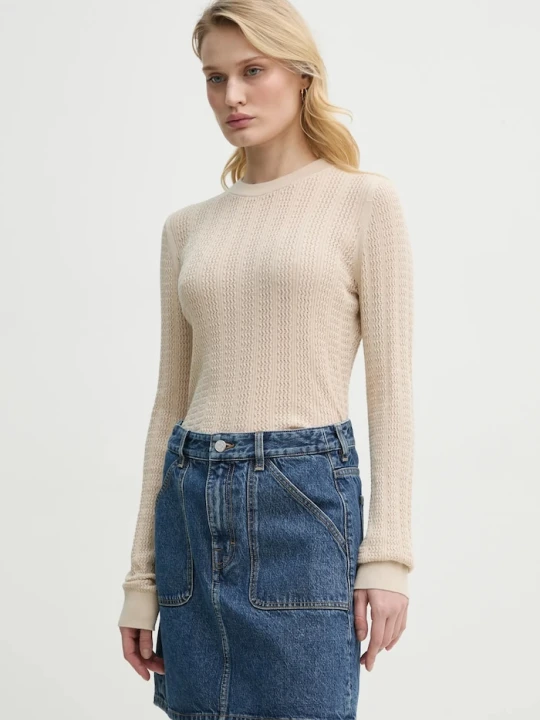Zdjęcie produktu Filippa K sweter bawełniany beżowy