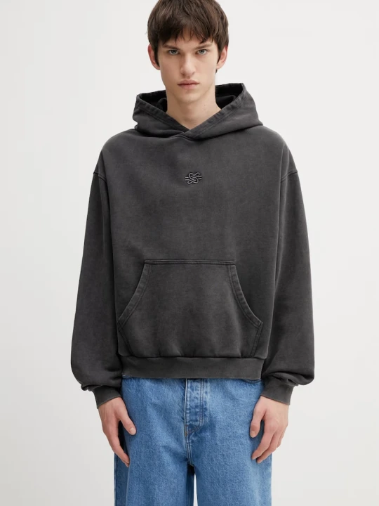 Zdjęcie produktu Filling Pieces Boxy Embroidered bluza z kapturem bawełniana męska