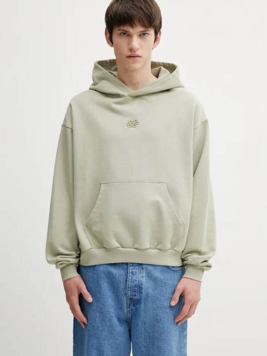 Zdjęcie produktu Filling Pieces Boxy Embroidered bluza z kapturem męska bawełniana