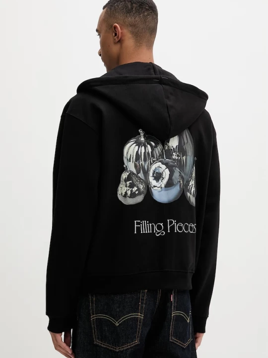 Zdjęcie produktu Filling Pieces bluza z kapturem męska bawełniana Chrome Fruit czarny