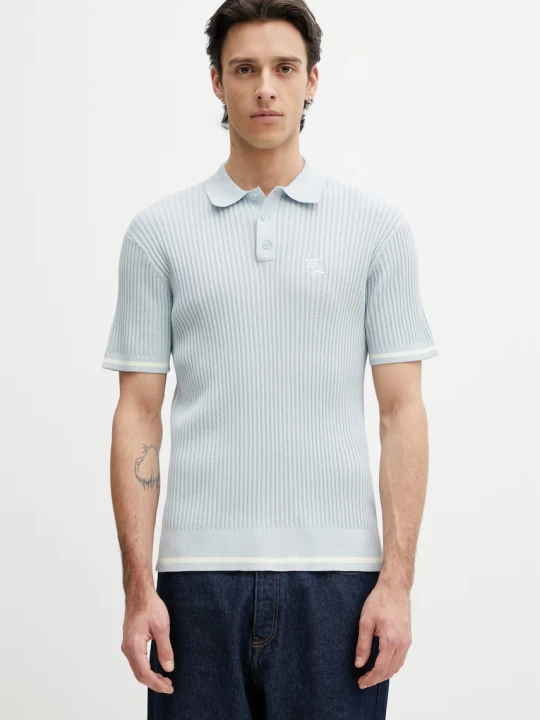 Zdjęcie produktu Filling Pieces Fine Knit polo bawełniane męskie