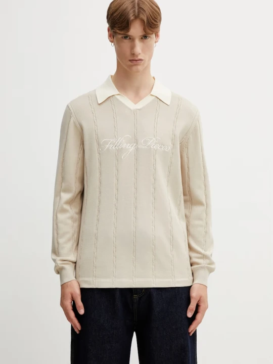 Zdjęcie produktu Filling Pieces Football Jersey sweter z wiskozą męski