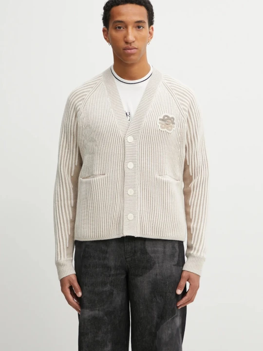 Zdjęcie produktu Filling Pieces Knit Cardigan kardigan z dodatkiem wełny męski