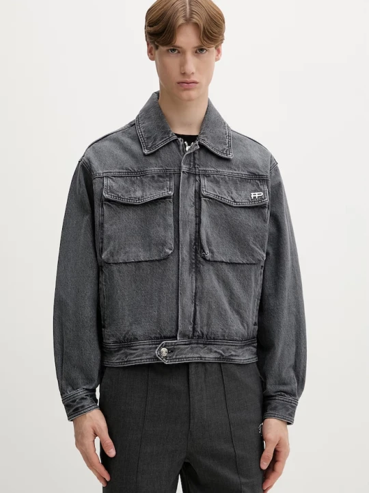 Zdjęcie produktu Filling Pieces kurtka jeansowa męska Denim Washed szary