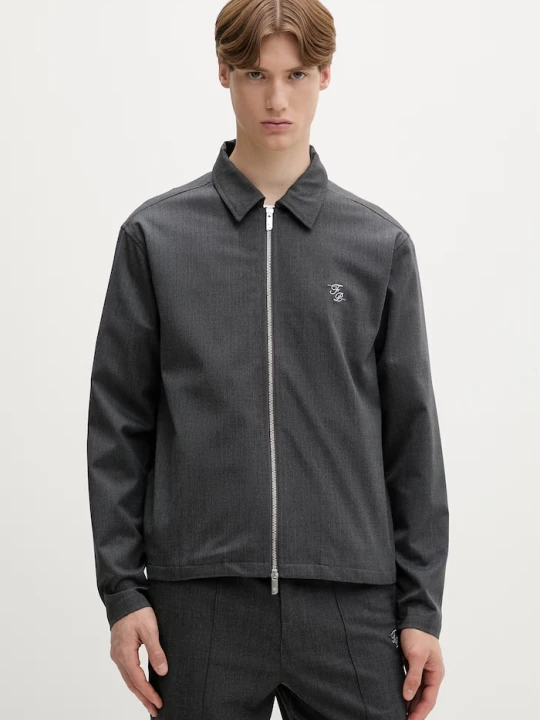 Zdjęcie produktu Filling Pieces kurtka przejściowa męska z dodatkiem wełny Twill Wool szary