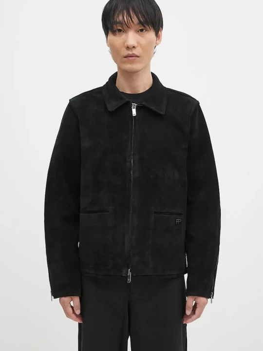 Zdjęcie produktu Filling Pieces kurtka zamszowa Leather Jacket Suede czarny