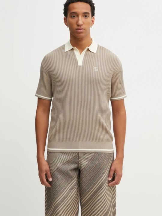 Zdjęcie produktu Filling Pieces Fine Knit Polo bawełniane męskie