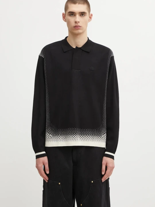 Zdjęcie produktu Filling Pieces Knit Shirt Rugby sweter z wiskozą męski