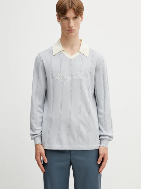 Zdjęcie produktu Filling Pieces sweter męski Football Jersey niebieski