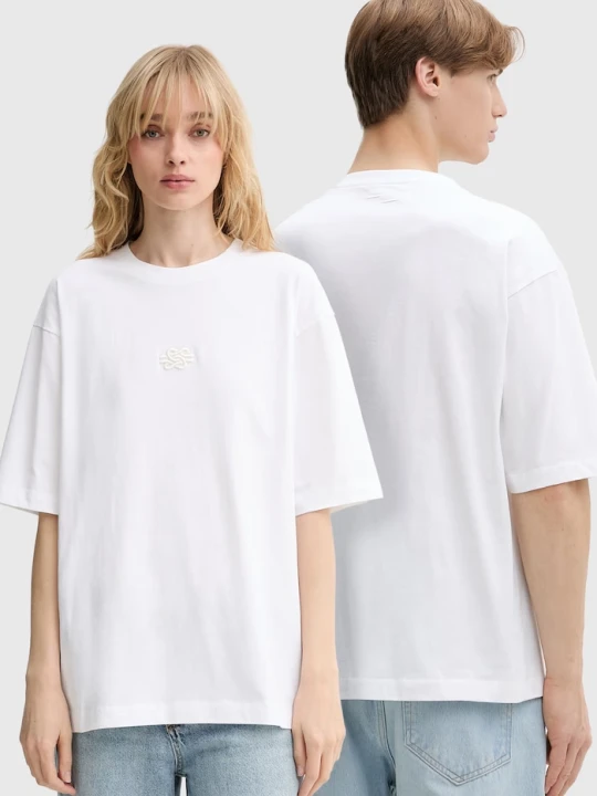 Zdjęcie produktu Filling Pieces T-shirt bawełniany Boxy Embroidered biały