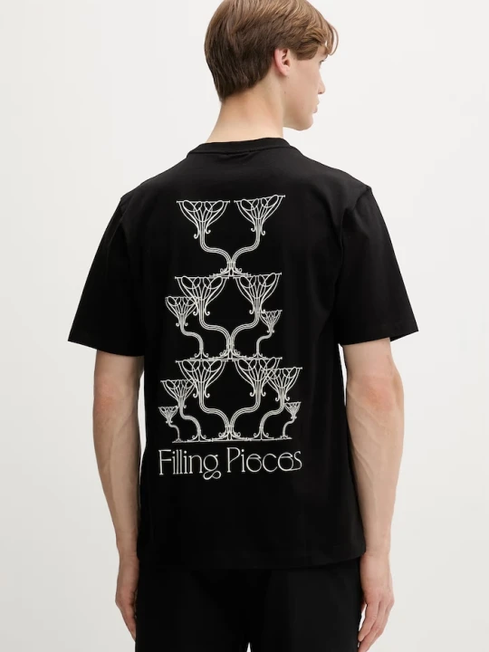 Zdjęcie produktu Filling Pieces T-shirt męski bawełniany Champagne czarny
