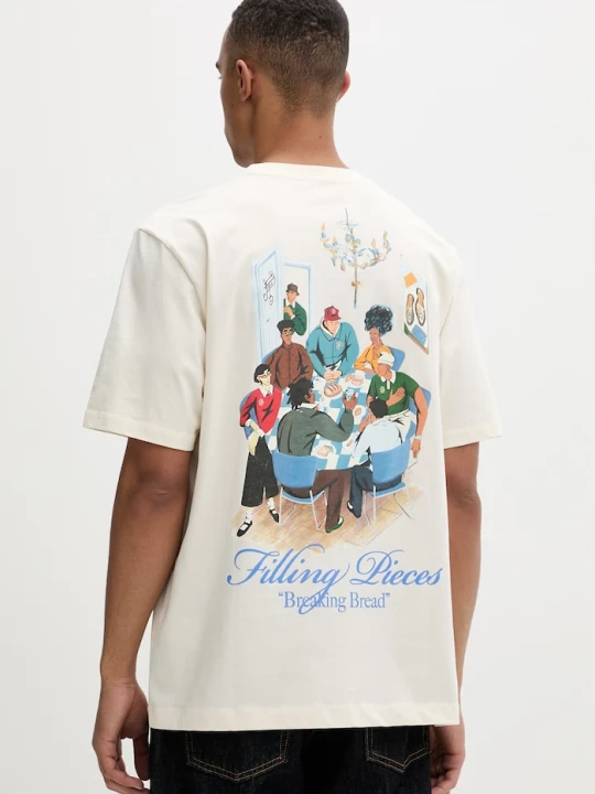 Zdjęcie produktu Filling Pieces T-shirt męski bawełniany Pepper beżowy