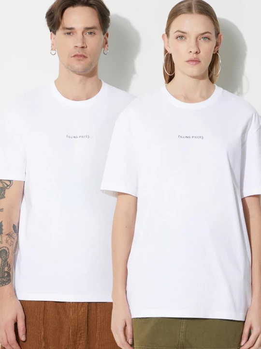 Zdjęcie produktu Filling Pieces t-shirt bawełniany Slim biały