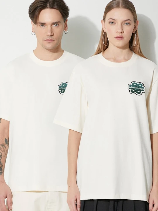 Zdjęcie produktu Filling Pieces t-shirt bawełniany T-shirt Gowtu beżowy