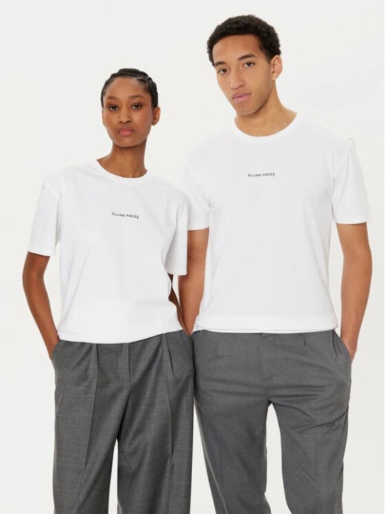 Zdjęcie produktu Filling Pieces T-Shirt Unisex 7443400 Biały Slim Fit