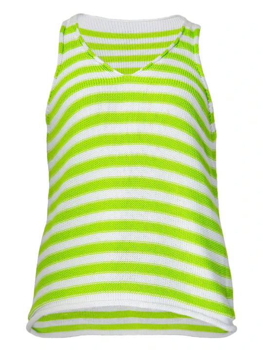 Zdjęcie produktu fimfi Top w kolorze zielono-białym rozmiar: onesize