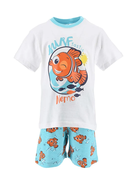 Zdjęcie produktu Finding Nemo Piżama "Nemo" w kolorze biało-niebieskim rozmiar: 104