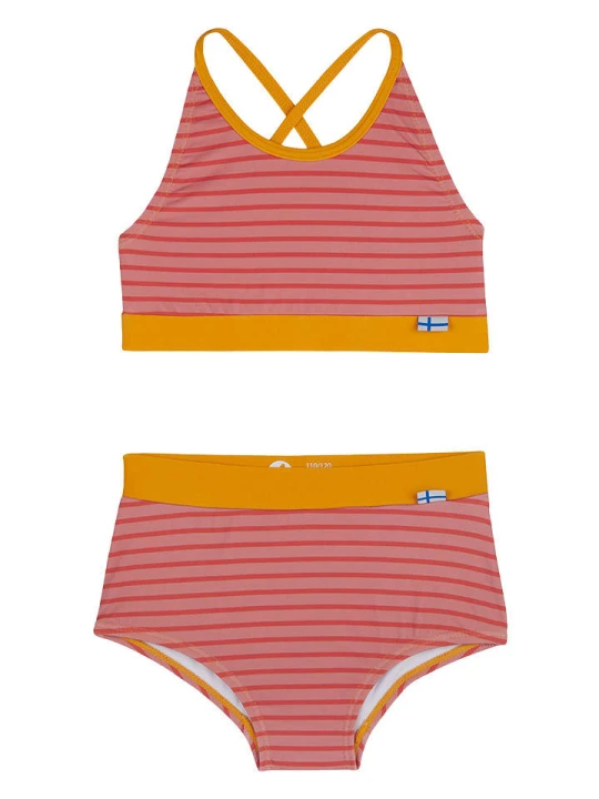 Zdjęcie produktu finkid Bikini "Bikinit" w kolorze różowo-pomarańczowym rozmiar: 80/90