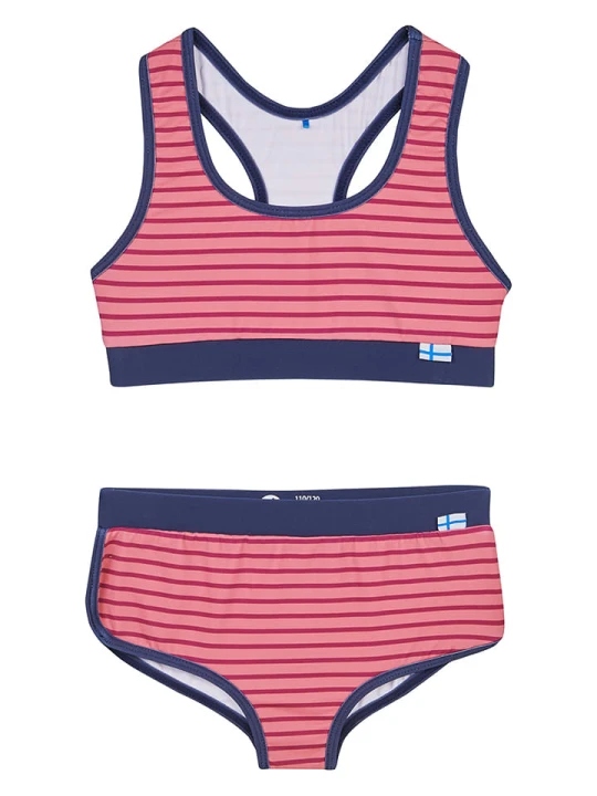 Zdjęcie produktu finkid Bikini "Luoto" w kolorze różowo-niebieskim rozmiar: 80/90