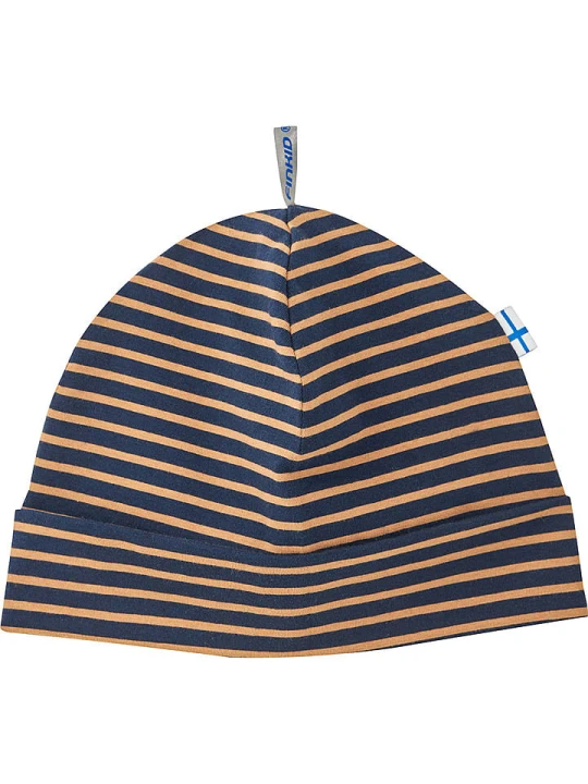 Zdjęcie produktu finkid Czapka "Hitti" w kolorze granatowo-pomarańczowym rozmiar: 48 cm