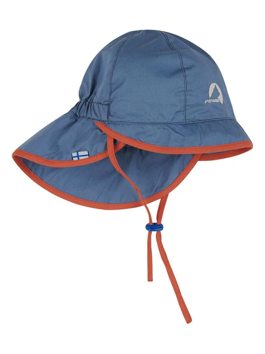Zdjęcie produktu finkid Kapelusz przeciwsłoneczny "Helle" w kolorze niebieskim rozmiar: 44-46 cm