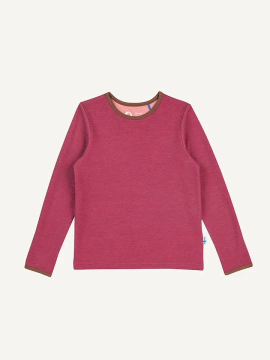 Zdjęcie produktu finkid Koszulka "Taamo Wool" w kolorze czerwonym rozmiar: 90 / 100