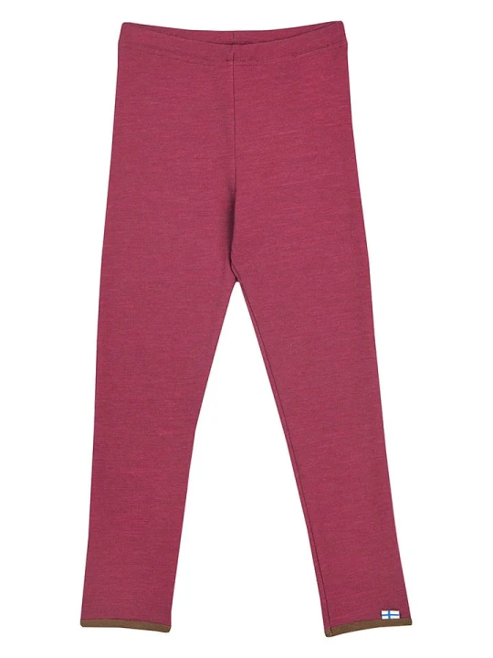 Zdjęcie produktu finkid Legginsy termiczne "Leikki Wool" w kolorze czerwonym rozmiar: 80/90