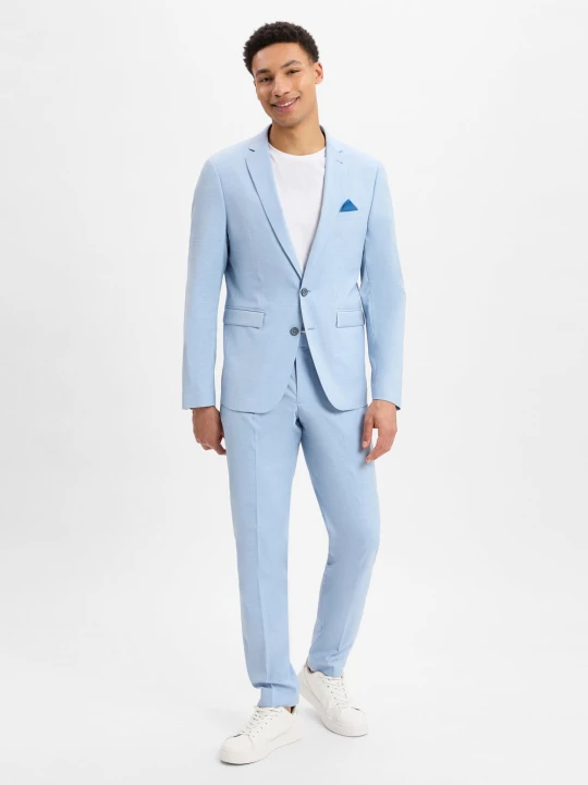 Zdjęcie produktu Finshley & Harding Garnitur - Oakland - Kalifornia Mężczyźni Slim Fit niebieski