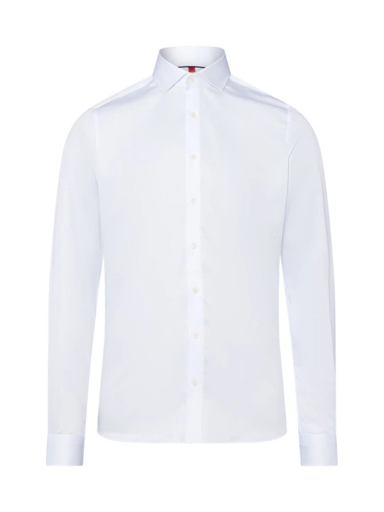 Zdjęcie produktu Finshley & Harding koszula biznesowa Mężczyźni Slim Fit Bawełna biały