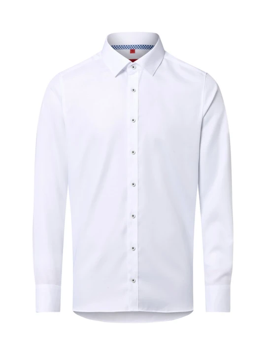 Zdjęcie produktu Finshley & Harding koszula biznesowa Mężczyźni Slim Fit Bawełna biały