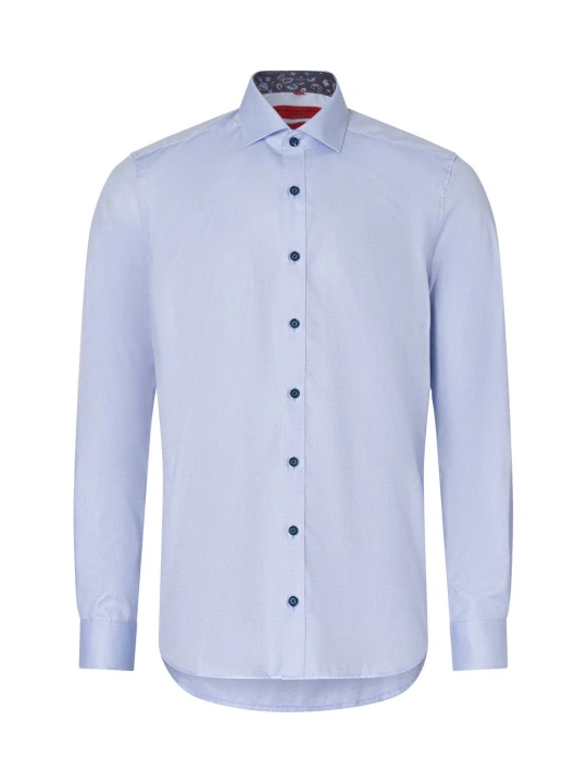 Zdjęcie produktu Finshley & Harding koszula biznesowa Mężczyźni Slim Fit Bawełna niebieski