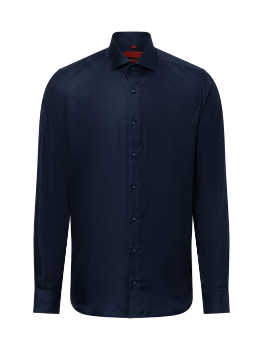 Zdjęcie produktu Finshley & Harding koszula biznesowa Mężczyźni Slim Fit Bawełna niebieski