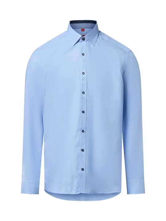 Zdjęcie produktu Finshley & Harding koszula biznesowa Mężczyźni Slim Fit Bawełna niebieski