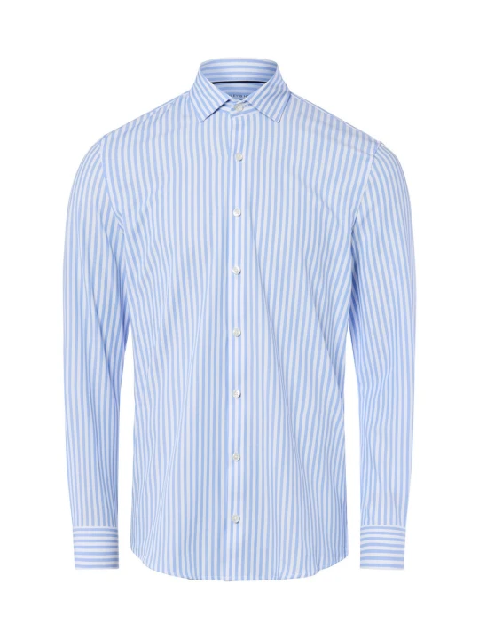 Zdjęcie produktu Finshley & Harding koszula biznesowa Mężczyźni Super Slim Fit Bawełna niebieski | biały