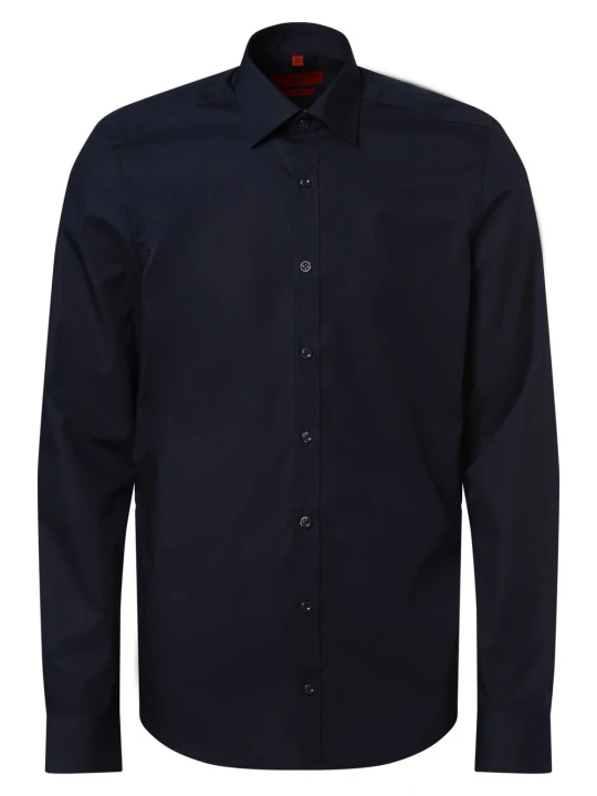 Zdjęcie produktu Finshley & Harding Koszula łatwa w prasowaniu z bardzo długim rękawem Mężczyźni Slim Fit Bawełna niebieski