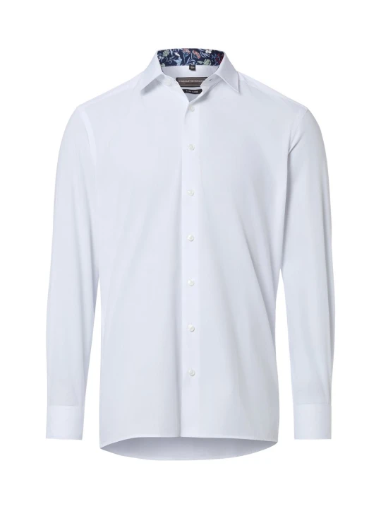 Zdjęcie produktu Finshley & Harding Koszula Mężczyźni Modern Fit Bawełna biały