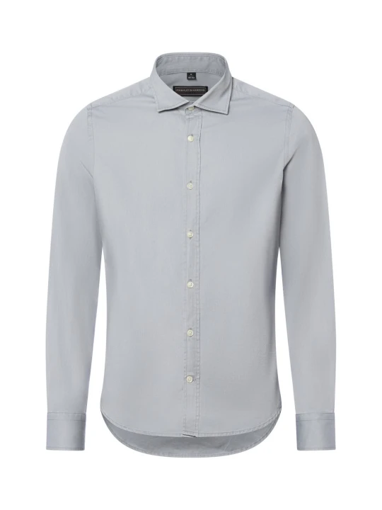 Zdjęcie produktu Finshley & Harding Koszula Mężczyźni Slim Fit Bawełna szary