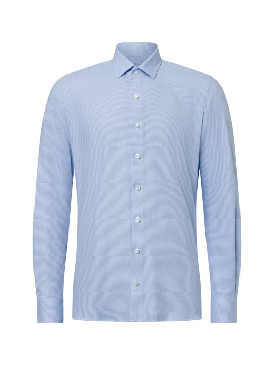 Zdjęcie produktu Finshley & Harding Koszula Mężczyźni Super Slim Fit Bawełna niebieski|biały
